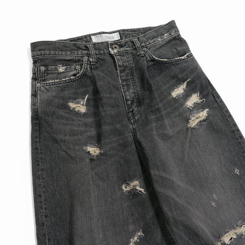 他の写真3: DAIRIKU/Super Damage Wide Denim Pants（Black）［スーパーダメージワイドデニムパンツ-24秋冬］