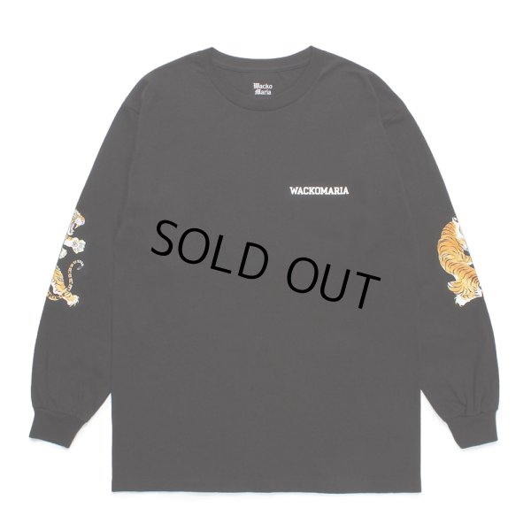 画像1: WACKO MARIA/TIM LEHI / LONG SLEEVE T-SHIRT（BLACK）［プリント長袖T-24秋冬］