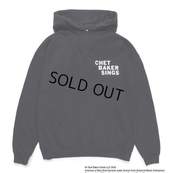 画像2: WACKO MARIA/CHET BAKER / HOODED SWEAT SHIRT（BLACK）［プルオーバーパーカー-24秋冬］