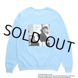 WACKO MARIA/CHET BAKER / SWEAT SHIRT（BLUE）［クルーネックスウェット-24秋冬］