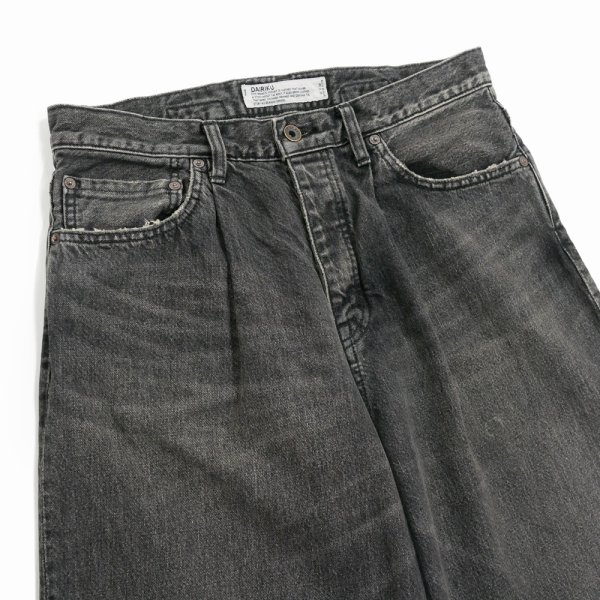 画像3: DAIRIKU/"Wide" Vintage Denim Pants（Black）［"ワイド"ヴィンテージデニムパンツ-24秋冬］