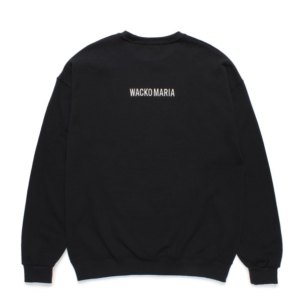 画像2: WACKO MARIA/TIM LEHI / SWEAT SHIRT（BLACK）［クルーネックスウェット-24秋冬］