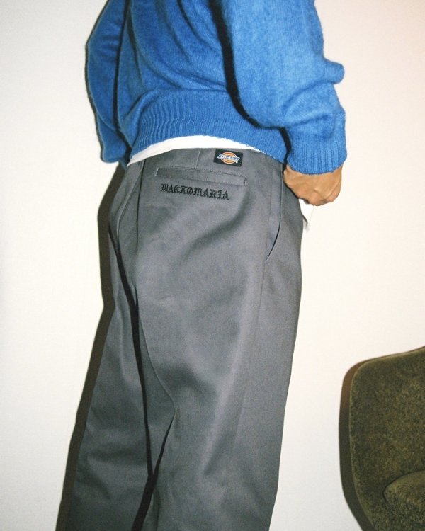 画像3: WACKO MARIA/DICKIES / PLEATED TROUSERS（CHARCOAL）［ワンタックトラウザース-24秋冬］