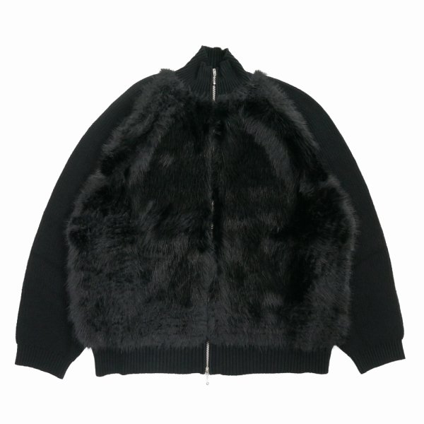 画像1: DAIRIKU/"Bear" Drivers Knit（Black）［ドライバーズニット-24秋冬］