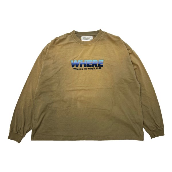 画像1: DAIRIKU/"WHERE" Vintage Theme Tee（Vintage Khaki）［ヴィンテージテーマ長袖T-24秋冬］