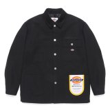 WACKO MARIA/DICKIES / COVERALL（BLACK）［カバーオール-24秋冬］