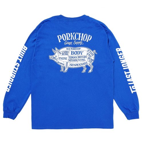 他の写真2: PORKCHOP/PORK BACK L/S TEE（ROYAL）［プリント長袖T-24秋冬］