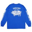 画像1: PORKCHOP/PORK BACK L/S TEE（ROYAL）［プリント長袖T-24秋冬］ (1)