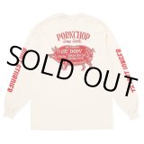 PORKCHOP/PORK BACK L/S TEE（NATURAL）［プリント長袖T-24秋冬］