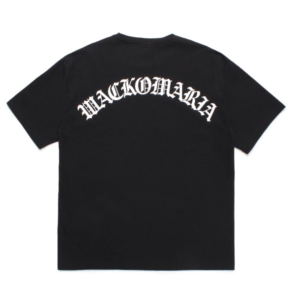 画像1: WACKO MARIA/WASHED HEAVY WEIGHT T-SHIRT（BLACK）［プリントT-24秋冬］