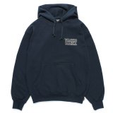 WACKO MARIA/HEAVY WEIGHT HOODED SWEAT SHIRT（NAVY）［プルオーバーパーカー-24秋冬］