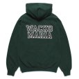 画像1: WACKO MARIA/HEAVY WEIGHT HOODED SWEAT SHIRT（GREEN）［プルオーバーパーカー-24秋冬］ (1)