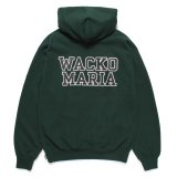 WACKO MARIA/HEAVY WEIGHT HOODED SWEAT SHIRT（GREEN）［プルオーバーパーカー-24秋冬］