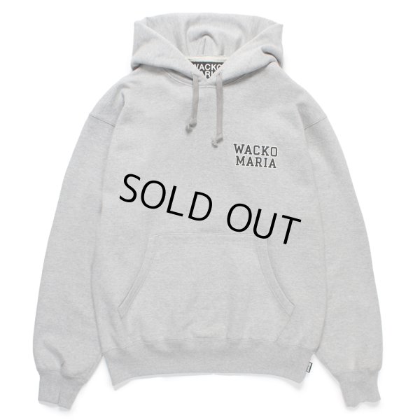 画像2: WACKO MARIA/HEAVY WEIGHT HOODED SWEAT SHIRT（GRAY）［プルオーバーパーカー-24秋冬］