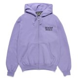 WACKO MARIA/HEAVY WEIGHT ZIP HOODED SWEAT SHIRT（PURPLE）［ジップアップパーカー-24秋冬］