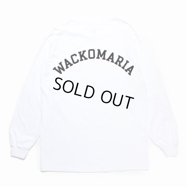 画像1: WACKO MARIA/LONG SLEEVE T-SHIRT（WHITE）［プリント長袖T-24秋冬］