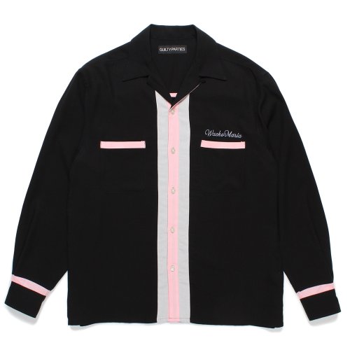 他の写真1: WACKO MARIA/SWITCHING 50'S OPEN COLLAR SHIRT（BLACK）［スイッチング50'Sオープンカラーシャツ-24秋冬］