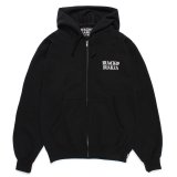 WACKO MARIA/HEAVY WEIGHT ZIP HOODED SWEAT SHIRT（BLACK）［ジップアップパーカー-24秋冬］