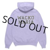 WACKO MARIA/HEAVY WEIGHT HOODED SWEAT SHIRT（PURPLE）［プルオーバーパーカー-24秋冬］