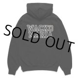 WACKO MARIA/HEAVY WEIGHT HOODED SWEAT SHIRT（BLACK）［プルオーバーパーカー-24秋冬］