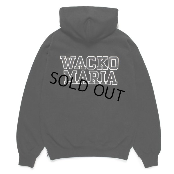 画像1: WACKO MARIA/HEAVY WEIGHT HOODED SWEAT SHIRT（BLACK）［プルオーバーパーカー-24秋冬］