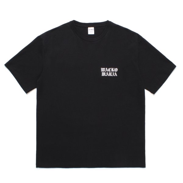 画像2: WACKO MARIA/WASHED HEAVY WEIGHT T-SHIRT（BLACK）［プリントT-24秋冬］