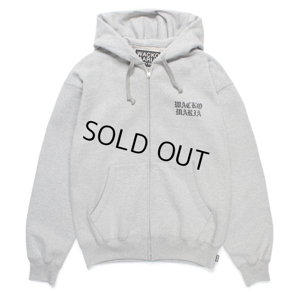 画像1: WACKO MARIA/HEAVY WEIGHT ZIP HOODED SWEAT SHIRT（GRAY）［ジップアップパーカー-24秋冬］