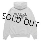 WACKO MARIA/HEAVY WEIGHT HOODED SWEAT SHIRT（GRAY）［プルオーバーパーカー-24秋冬］