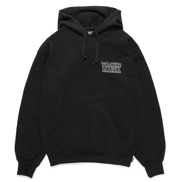 画像2: WACKO MARIA/HEAVY WEIGHT HOODED SWEAT SHIRT（BLACK）［プルオーバーパーカー-24秋冬］