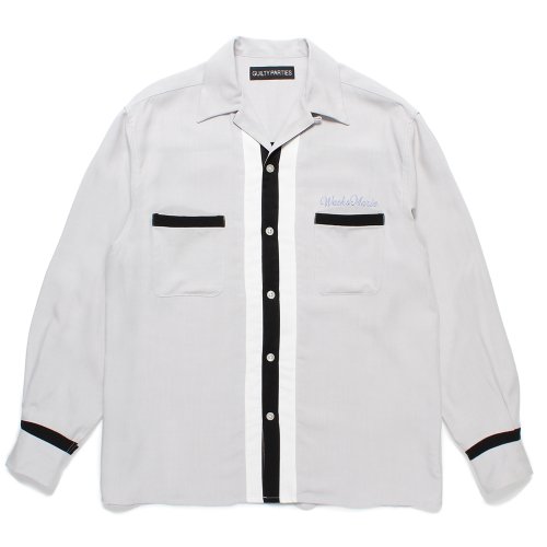 他の写真1: WACKO MARIA/SWITCHING 50'S OPEN COLLAR SHIRT（GRAY）［スイッチング50'Sオープンカラーシャツ-24秋冬］