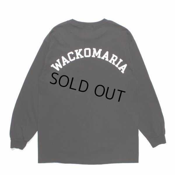 画像1: WACKO MARIA/LONG SLEEVE T-SHIRT（BLACK）［プリント長袖T-24秋冬］