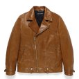 画像1: WACKO MARIA/LEATHER DOUBLE RIDERS JACKET（BROWN）［レザーダブルライダースJKT-24秋冬］ (1)