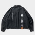 画像1: TIGHTBOOTH/LABEL LOGO DENIM JACKET（Black）［デニムJKT-24秋冬］ (1)