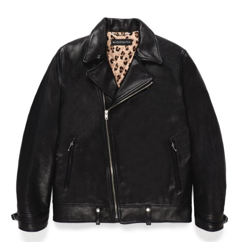 他の写真1: WACKO MARIA/LEATHER DOUBLE RIDERS JACKET（BLACK）［レザーダブルライダースJKT-24秋冬］