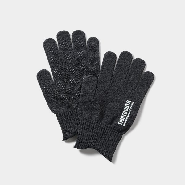 画像1: TIGHTBOOTH/LOGO GLOVE（Charcoal）［グローブ-24秋冬］