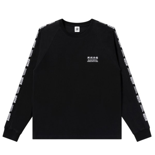 画像1: BlackEyePatch/HWC EMBROIDERED RAGLAN L/S TEE（BLACK）