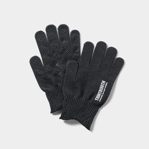 他の写真1: TIGHTBOOTH/LOGO GLOVE（Charcoal）［グローブ-24秋冬］