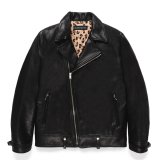 WACKO MARIA/LEATHER DOUBLE RIDERS JACKET（BLACK）［レザーダブルライダースJKT-24秋冬］