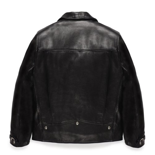 他の写真2: WACKO MARIA/LEATHER DOUBLE RIDERS JACKET（BLACK）［レザーダブルライダースJKT-24秋冬］