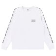 画像1: BlackEyePatch/HWC EMBROIDERED RAGLAN L/S TEE（WHITE） (1)