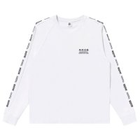 BlackEyePatch/HWC EMBROIDERED RAGLAN L/S TEE（WHITE）