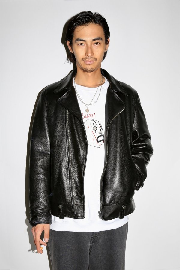 画像4: WACKO MARIA/LEATHER DOUBLE RIDERS JACKET（BLACK）［レザーダブルライダースJKT-24秋冬］