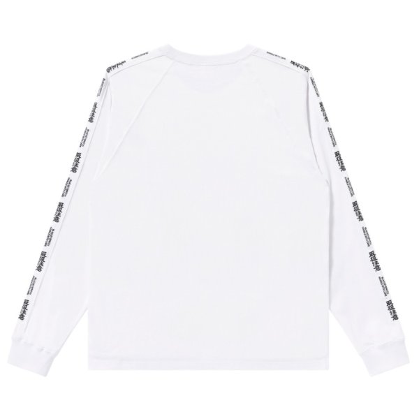 画像2: BlackEyePatch/HWC EMBROIDERED RAGLAN L/S TEE（WHITE）