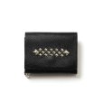 画像1: CALEE/STUDS LEATHER MULTI WALLET（BLACK）［スタッズレザーマルチウォレット-24秋冬］ (1)