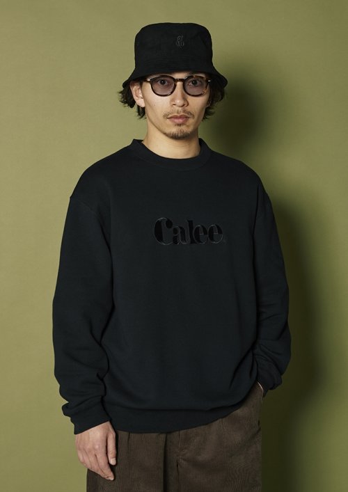 他の写真2: CALEE/EMBROIDERY CALEE LOGO CREW NECK SW（BLACK）［クルーネックスウェット-24秋冬］