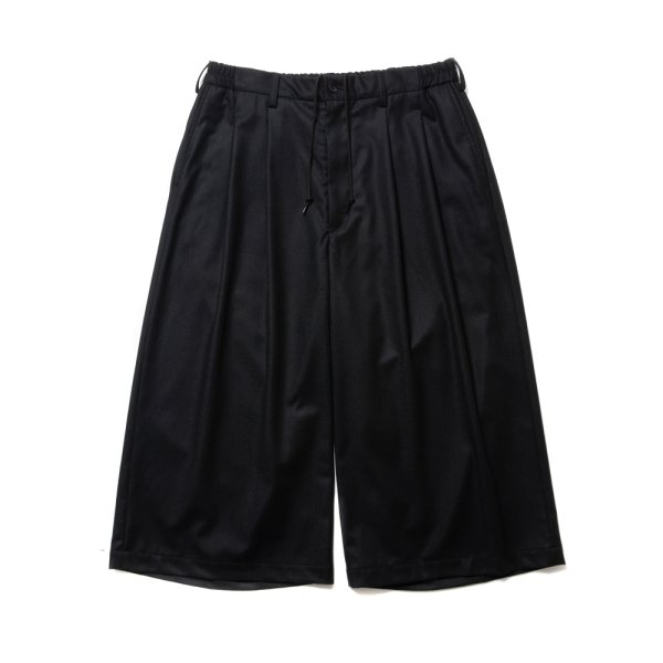 画像1: COOTIE PRODUCTIONS/CA/W Flannel Shin Cut Wide Easy Trousers（Black）［シンカットワイドイージートラウザース-24秋冬］