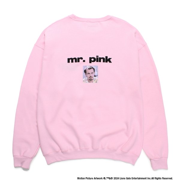 画像1: WACKO MARIA/RESERVOIR DOGS / SWEAT SHIRT（PINK）［クルーネックスウェット-24秋冬］