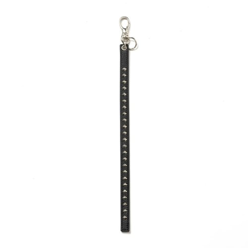 他の写真1: CALEE/STUDS LEATHER LONG KEY RING（BLACK）［スタッズレザーロングキーリング-24秋冬］