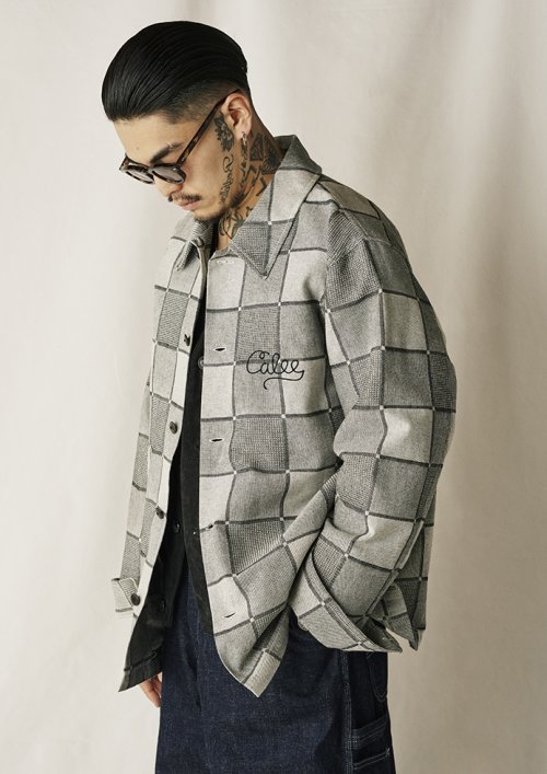 他の写真3: CALEE/BLOCK CHECK OVER SIZE SHIRT JACKET（IVORY）［ブロックチェックオーバーサイズシャツJKT-24秋冬］