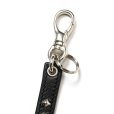 画像3: CALEE/STUDS LEATHER SHORT KEY RING（BLACK）［スタッズレザーショートキーリング-24秋冬］